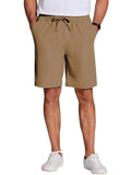 Casual Elastic Waist Shorts (US Only) Shorts coofandy Dark Khaki S