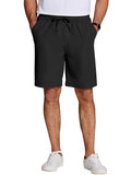 Casual Elastic Waist Shorts (US Only) Shorts coofandy Black S