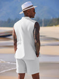 Casual Beach Tank Top Shorts Set (US Only) Beach Sets coofandy