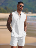 Casual Beach Tank Top Shorts Set (US Only) Beach Sets coofandy