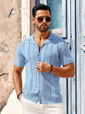 Vintage Knit Button Up Shirt (US Only) Shirts coofandy