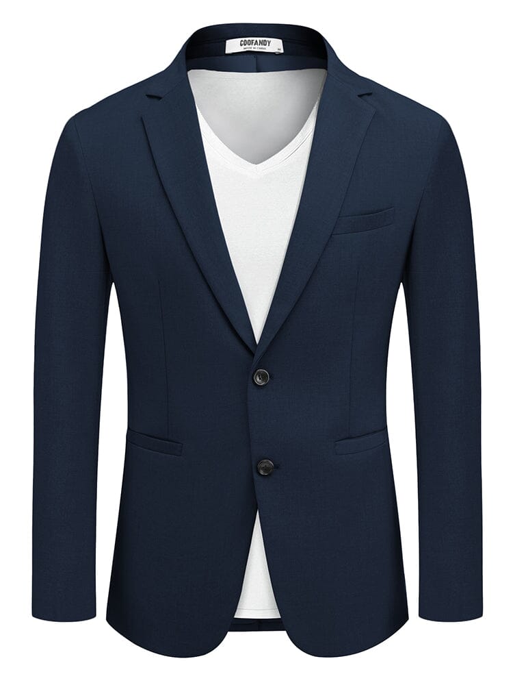 Business Casual Lightweight Blazer Jacket (US Only) Blazer coofandy Navy Blue S 