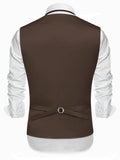 Slim Fit Notch Lapel Formal Vest (US Only) Vest coofandy