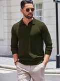 Lightweight Ribbed Pullover Sweater (US Only) Sweater coofandy Army Green S