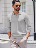 Lightweight Ribbed Pullover Sweater (US Only) Sweater coofandy Light Grey S