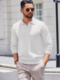 Lightweight Ribbed Pullover Sweater (US Only) Sweater coofandy White S