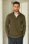 Casual Quarter Zip Sweatshirt (US Only) Shirts coofandy