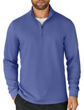 Casual Quarter Zip Sweatshirt (US Only) Shirts coofandy Denim Blue S