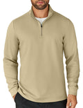 Casual Quarter Zip Sweatshirt (US Only) Shirts coofandy Khaki S