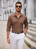 Casual Pit-stripe Stretch Shirt (US Only) Shirts coofandy