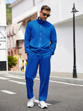 Casual Full Zip Tracksuit Set (US Only) Sports Set coofandy
