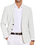Casual Cotton Blend Blazer (US Only) Blazer coofandy White S