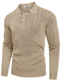 Casual Knit Polo Sweater (US Only) Sweater coofandy