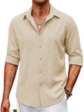 Soft Wrinkle Free Dress Shirts (US Only) Shirts coofandy Beige S