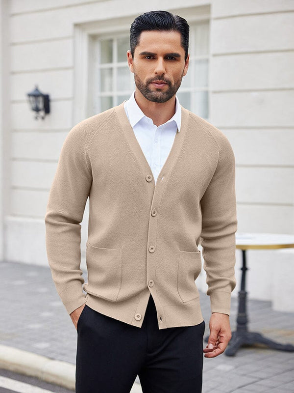 Soft Versatile Knit Cardigan (US Only) Cardigans coofandy Khaki S