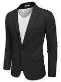 Vintage Herringbone Suit Jackets (US Only) Blazer coofandy Black S