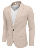 Vintage Herringbone Suit Jackets (US Only) Blazer coofandy Beige S