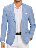 Lightweight Business Suit Jackets (US Only) Blazer coofandy Blue S