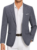Lightweight Business Suit Jackets (US Only) Blazer coofandy Blue Purple S