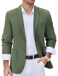 Lightweight Printed Lining Suit Jacket (US Only) Blazer coofandy Army Green S