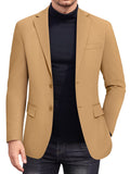 Casual Stretch Knit Blazer (US Only) Blazer coofandy Khaki S