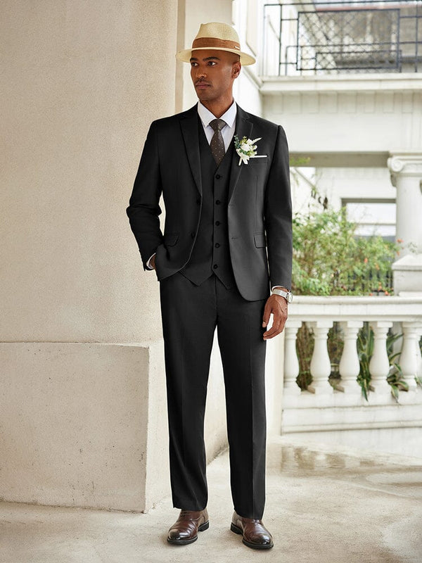 3-Piece Cotton Linen Suit Set (US Only) Suit Set coofandy