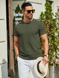 Casual Basic Knit T-Shirt (US Only) Shirts coofandy