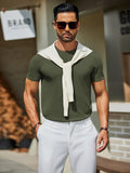 Casual Basic Knit T-Shirt (US Only) Shirts coofandy