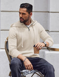 Casual Turtleneck Knit Hoodie (US Only) Hoodies coofandy