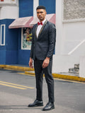 Luxury Floral Tuxedo Embroidered Blazer (US Only) Blazer coofandy