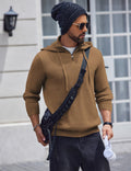 Casual Turtleneck Knit Hoodie (US Only) Hoodies coofandy