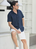 Cuban Short Sleeve Shirt (US Only) Shirts coofandy