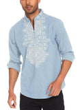 Henley Long Sleeve Shirt (US Only) Shirts coofandy