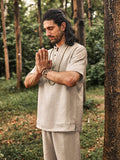 Eco-friendly 100% Linen Shirt Set Sets coofandystore