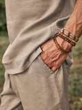 Eco-friendly 100% Linen Shirt Set Sets coofandystore