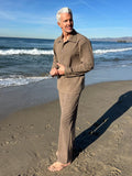 Leisure Chic Jacket Pants Set Sets coofandy