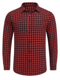 Casual Regular Fit Business Shirts Shirts coofandy Dark Red S