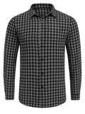 Casual Regular Fit Business Shirts Shirts coofandy Dark Grey S