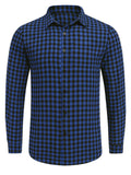 Casual Regular Fit Business Shirts Shirts coofandy Navy Blue S