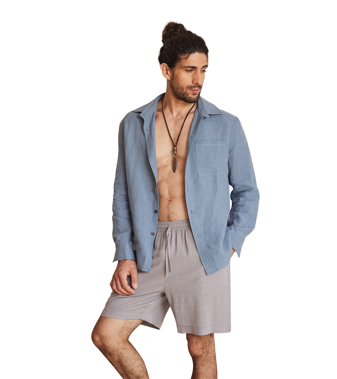 Camicia casual in lino 100% natura