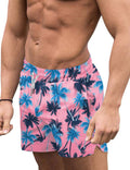 Classic Quick Dry Sport Shorts (US Only) Shorts COOFANDY Store Palm Tree Pink S