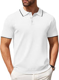 Classic Solid Color Knit Polo Shirt (US Only)