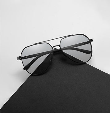 Fashion Round Cross Bar Polarized Sunglasses