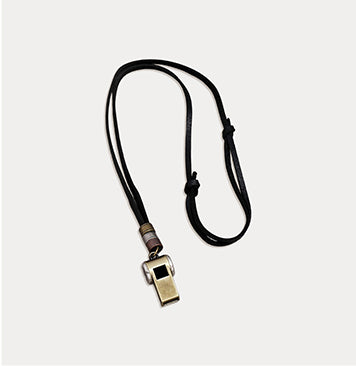 Vintage Whistle Pendant Necklace