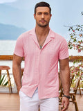 Coastal Chic Openwork Shirt (US Only) Shirts coofandy