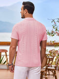 Coastal Chic Openwork Shirt (US Only) Shirts coofandy