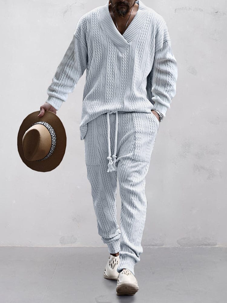 Stylish Knit Sweater Set - Soft, Breathable Material  COOFANDY