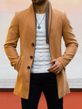 Stylish Single Breasted Tweed Coat Coat coofandy