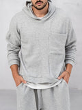 Casual Loose Athleisure Hoodie Set Sets coofandy