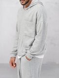 Casual Loose Athleisure Hoodie Set Sets coofandy